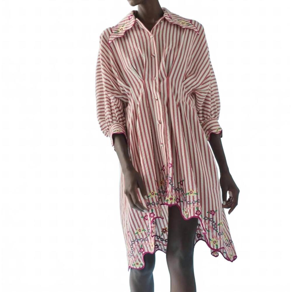 NEW CELIA B pomme dress in red stripes - Picture 1 of 7